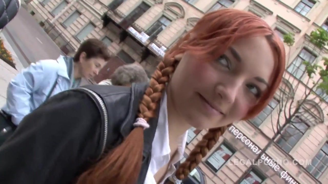 Dildo Inviting Shy Russian Redhead Alissa Rough Sodomy Glasses