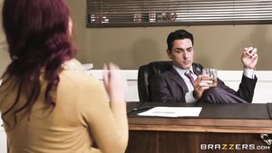 1080p Tatooed MILF Blows Huge Dick With Dangling Ball-Sack In The Office Vip-File