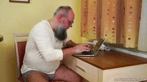 Wrestling Long-bearded grandpa wanna eat teen pussy Nudes