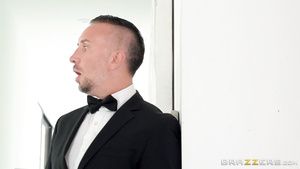 Gay Theresome Startling Asian Cougar At The Brazzers "Who's Your Butler" Cumshot