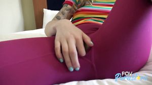 Supermen Megan Winters - Redhead In Ripped Yoga Pants 4some