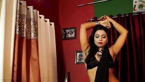 ToonSex Shilpa Black Saree Fashion Shoot - Solo Indian Lady...