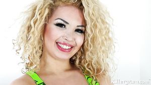 Bush Hard Fuck Fun With Curly Exotic Blondie - Aruba Jasmine Longhair