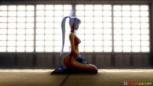 Big Butt Suntan Girl - 3D Cartoon XOZILLA PORN MOVIES Dominate