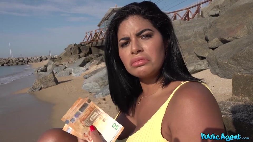 Scatrina Chubby latina with juicy melons fucks Erik for some cash Gay Boy Porn