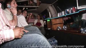 Moreno Limo Ride Home From Club - Students Show Boobs Erotica