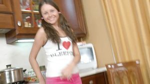 Pussy Fuck Fun With Dildo In The Kitchen - Liza Shay 7Chan