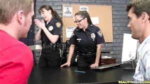 Jerkoff Two Policewomen Undress Handsome Inmates And Enforce Them To Sodomy FreeInterracialTo...