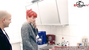 Pija german redhead housewife mommy nail in kitchen Gay Doctor