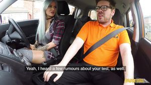 Man Kinky driving instructor with glasses fucks tattooed slut Teenies