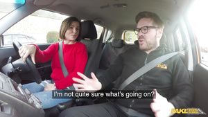 Serious-Partners Handsome driving instructor neglects his authority Ass Fucked
