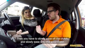 Big Dildo Adorable British babe knows how to get the driving license Glamcore