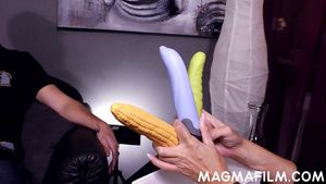 Gay Kissing amazing hot MILF threesome porn video Latina