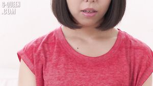 Hunk Asian amateur vixen shows her bald pussy Mouth