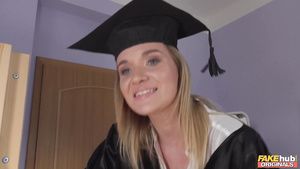 Deflowered A collge thot and a nerd do naughty things after graduation. Amateursex