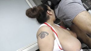 ZBPorn Big Latina Boobs Under Arrest - rough sex GhettoTube
