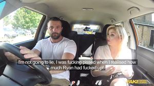 Eurosex Max Deeds screws nymphomaniac blonde woman in the car Joven