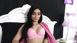 Indo Big-Eyed Latina Stepsister Is Ready To Blow Bombheaded Dick Glory Hole