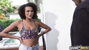 Cachonda Ebony funny teen hard porn video Taylor Vixen