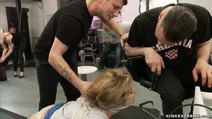 Farting Big arse Latina copulated at hairdressers Yes