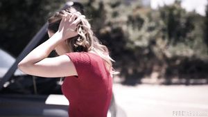 Cum On Face Hitchhiker Is Very Grateful - Kristen Scott Nalgona