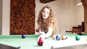 LetItBit Curley Hair Teen Gets Pounded on Pool Table Tittyfuck