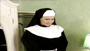 MixBase German Nun Seduce to Fuck by Prister in Classic...