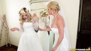 Perfect Girl Porn Robby is lucky to fuck two gorgeous brides at the same time Sub