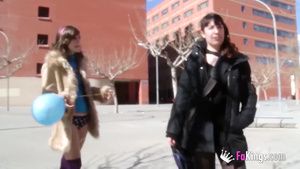 Sexu Picking guys up at college: A new girl joins the fun with Ainara Punheta