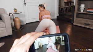 Natural A yoga girl with big bosoms takes a cock in her hairy cunt. Blowjob porn
