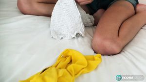 Bed Alluring nymph Alicia Williams memorable solo video Piercing