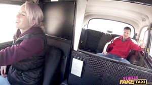 Flaca Female Fake Taxi - Big Breasted Driver Rides Prick 1 - Sentones