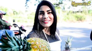 Alt Mamacitaz - Raunchy Latina flaunts her pineapples and takes a prick Eva Notty