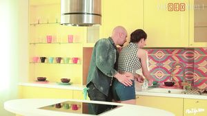 Milf Vip Love Making Vault - Lovely girl seduced and screwed in the kitchen GayLoads