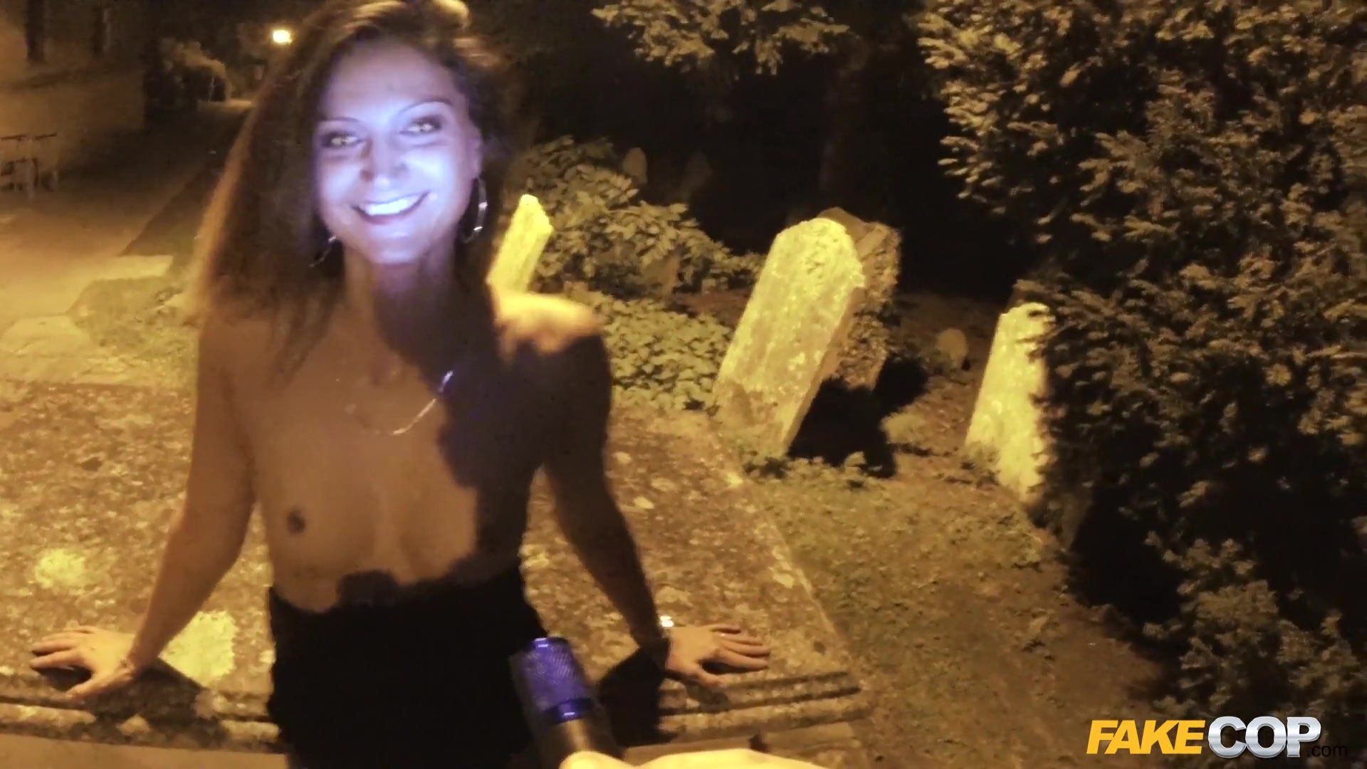 With Fake Cop - The Graveyard Shift : Halloween Ass Sex Intercourse Special 2 - Eva Johnson Chibola