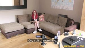 Amateur Blow Job Fake Agent UK - Big Breasted Redhead Proves She's Got What It Takes 1 - John Petty PornHub