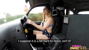 Female Orgasm Female Fake Taxi - Tempting Minx Driver Rides Black Knob 1 - Avy Scott
