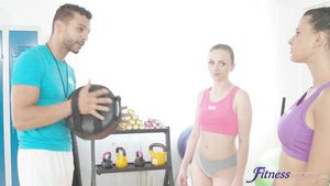 Gay Anal Fitness Rooms - Wife And Petite Nymph Gym 3Some 1 - Billie Star Coeds