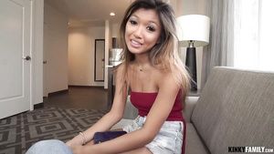 Ball Busting Asian randy vixen Clara Trinity hot porn video Banho