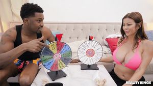 Coed Alexis Fawx plays kinky sex games with ebony dude Isiah Maxwell Gonzo