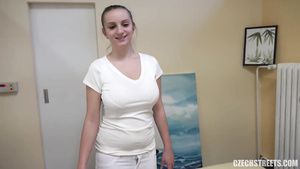 PlayVid Amateur czech girl with gigantic natural boobs in...