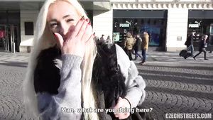 Hairy Amateur blonde MILF from Prague street in crazy xxx video Taylor Vixen