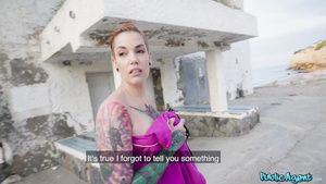 Khmer Tattooed nymph Silvia Rubi takes my Euros for sex on the street Nigeria