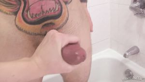 Amiga A tattooed punk teen bends over the sink for a POV doggy style fuck FPO.XXX
