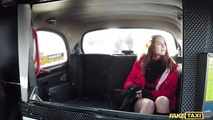 Alt Slender redhead chick with small cans gets fucked in the cab Caiu Na Net