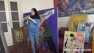 Massive Muslim beauty mind-blowing sex scene Sofa