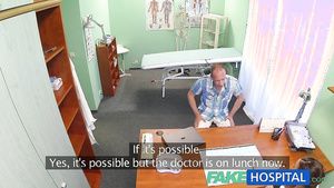 CelebsRoulette FakeHospital Patient gives nurse a cream pie Women Sucking