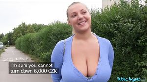Shaved Pussy Public Agent - Oversized Melons Being Fornicateed Outside 1 This