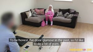 Ass Fetish Fake Agent UK - Agent Has Stiff Knob For Absolutely Massive Melons On A Blond 1 - Jordan Pryce Pussy Fucking