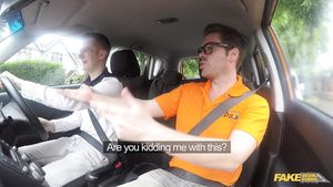 Whipping Fake Driving School - Nerves Calmed By Screwing Examiner 1 - Ryan Ryder Streamate